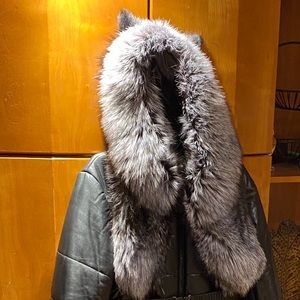 European leather camel fur insulated jacket